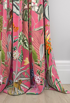Barbados, Flamingo Pink - Made to Measure Curtain